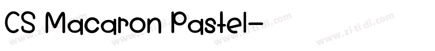 CS Macaron Pastel字体转换